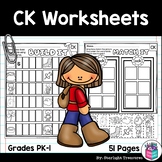 Words Ending in CK Worksheets and Activities for Early Rea