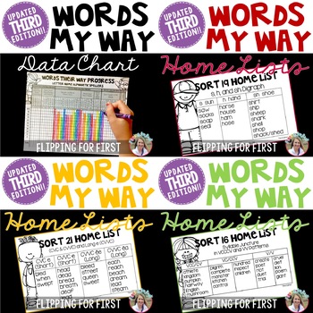 Preview of Words My Way Home Lists and Data Bundle - Third Edition