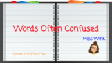 Words Often Confused: To & Too & Two