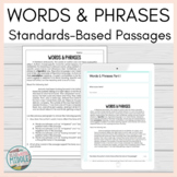 Words & Phrase Context Clues Comprehension Passages and Qu