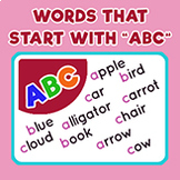 Words That Begin with A to Z | English Words that Start wi