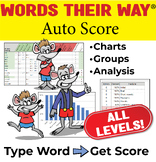 Words Their Way (ALL LEVELS)  Spelling Inventory Automatic