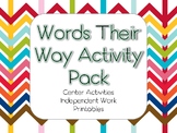 Words Their Way Activity Pack