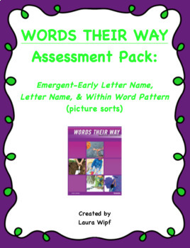 Preview of Words Their Way Assessment Pack