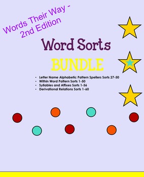 Preview of Words Their Way - Word Sort Spelling BUNDLE
