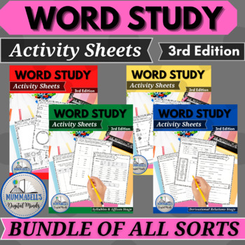 Preview of Words Their Way™ BUNDLE of  ALL Practice Activity Sheets - 3rd Edition