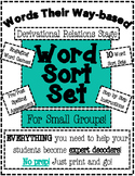 Words Their Way Based Word Sort Set-Derivational Relations Stage