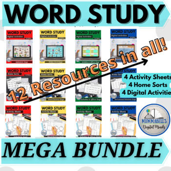 Preview of Words Their Way™ Complete BUNDLE -3rd Ed -Home Sorts, Worksheets, Digital Sorts