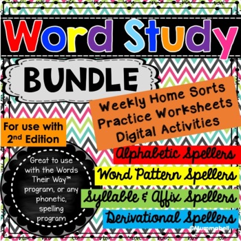 Preview of Words Their Way™ Complete Bundle -2nd Ed-Home Sorts, Worksheets, Digital Sorts