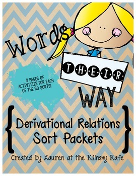 Preview of Words Their Way Derivational Relations Word Sort Packets