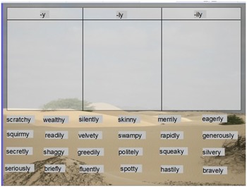 Preview of Words Their Way Derivational Relations sort 5 flipchart