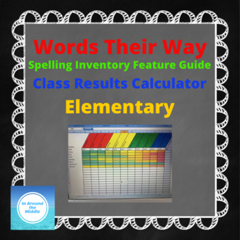 Preview of Words Their Way Elementary Inventory Feature Class Results Calculator