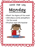 Words Their Way First Grade Common Core- Editable