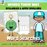 Words Their Way GREEN Word Search Sorts 1 to 56