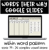 Words Their Way Google WWP Sorts 19-24 Distance Learning