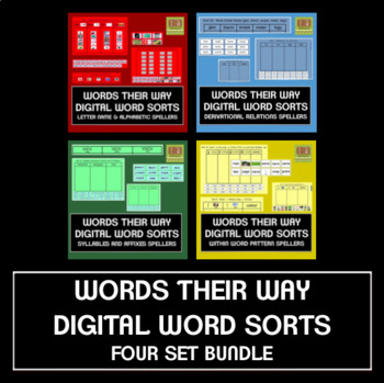 Preview of Words Their Way Digital Spelling Sorts - FOUR BOOKS Bundle!