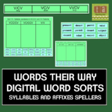 Words Their Way Digital Spelling Sorts - Syllables & Affixes