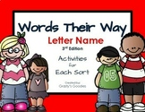 Words Their Way: Letter Name Alphabetic - NO PREP ACTIVITI