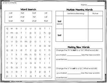 Word Sorts for Letter Name Words Their Way 3rd Edition Alphabetic Spellers 