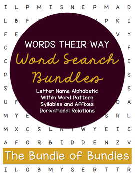 Preview of Words Their Way Phonics Word Searches -- All 4 Book Bundle!