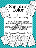 Words Their Way Sort and Color Page Pack