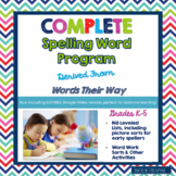 Words Their Way Spelling Lists & Activities, Distance Learning Google Included