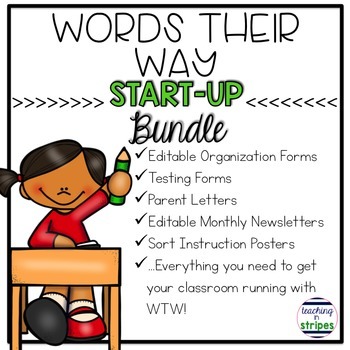 Preview of Words Their Way Start Up Bundle