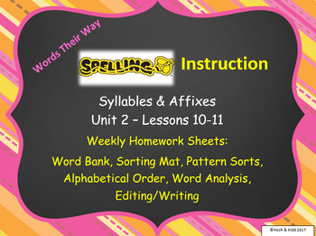 is homework to syllables