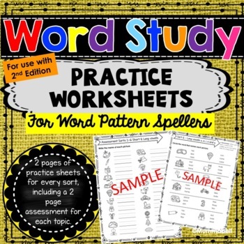 Preview of Words Their Way™  Within Word Pattern Spellers Worksheets - 2nd Edition