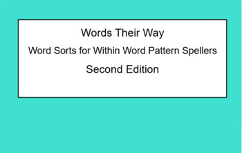 Preview of Words Their Way Within Word SmartNotebook Sort