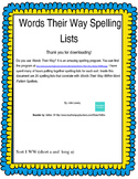 Words Their Way Within Words Spelling Words Sort 1-24 (2003)