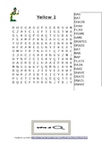 Words Their Way Yellow book 61 Word Searches Find a words 