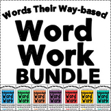 Words Their Way based Independent Word Work Bundle