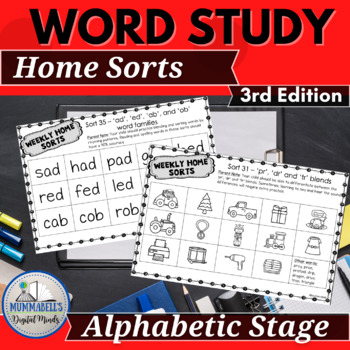 Preview of Words Their Way™ for Alphabetic Spellers Home Sorts - 3rd Edition