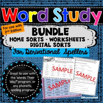Preview of Words Their Way™ for Derivational Relations BUNDLE - for 2nd edition