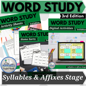 Preview of Words Their Way™ for Syllables and Affixes Spellers BUNDLE - 3rd Edition