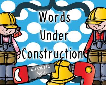 Words Under Construction {editable options included}