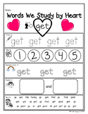 Words We Study By Heart-Dolch Primer