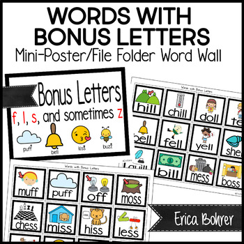 Preview of Words With Bonus Letters | Words Ending In Double Consonants