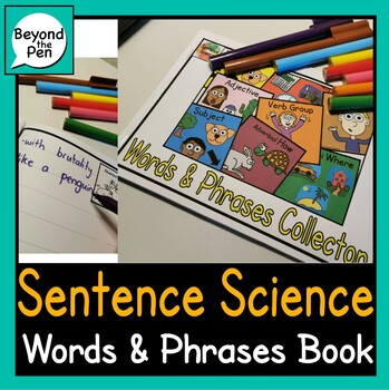 Preview of Words and Phrases Collector Book with Sentence Science