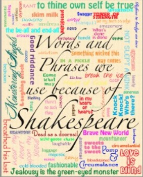 Preview of Words and Phrases We Use Because of Shakespeare Poster