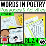Poetry Words and Phrases RL.2.4 - Alliteration, Rhymes, Re