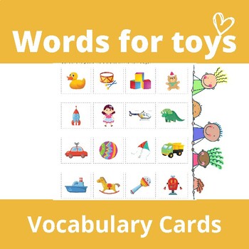 Preview of Words for toys Worksheets