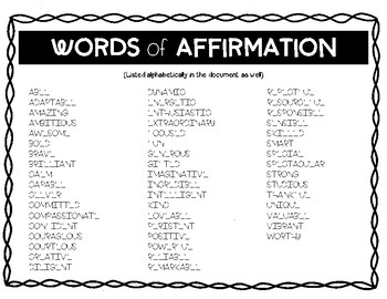 Affirmation adalah