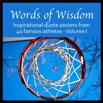 Preview of Words of Wisdom - Inspirational quote posters from 40 famous athletes - Volume I