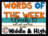 Words of the Week #10 (Middle and High School)