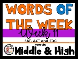 Words of the Week #11 (Middle and High School)