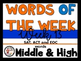 Words of the Week #13 (Middle and High School)