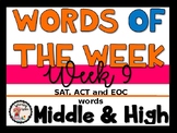 Words of the Week #9 (Middle and High School)