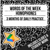 Words of the Week: Homophones